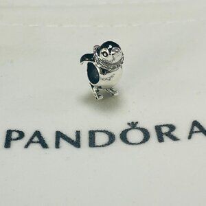 Pandora Skiing Penguin Charm